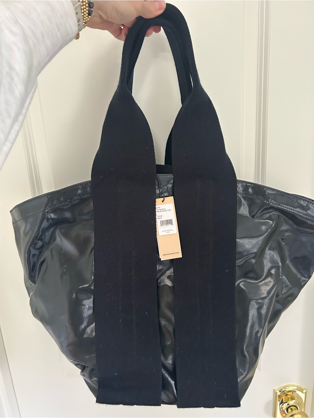 Rebecca Minkoff fan reversible tote